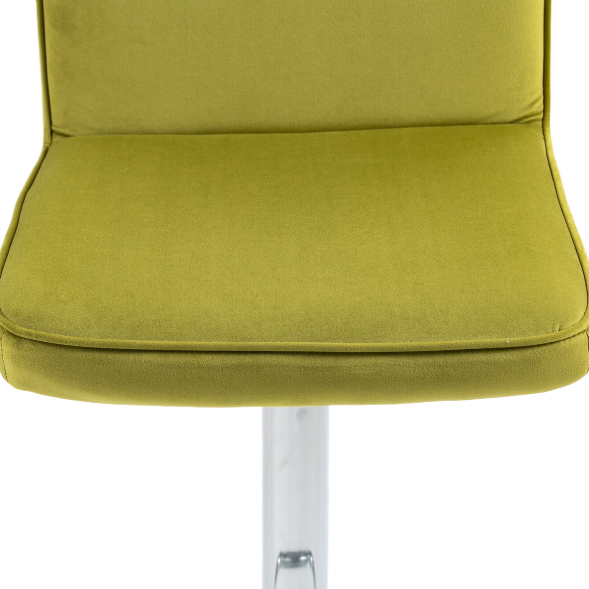 Coolmore Bar Stools With Back And Footrest Counter Height Dining Chairs 2Pc Set,360 Velvet Swivel Bar Stools Set Of 2, Adjustable Counter Height Bar Chairs Olive Velvet Olive Foam Velvet