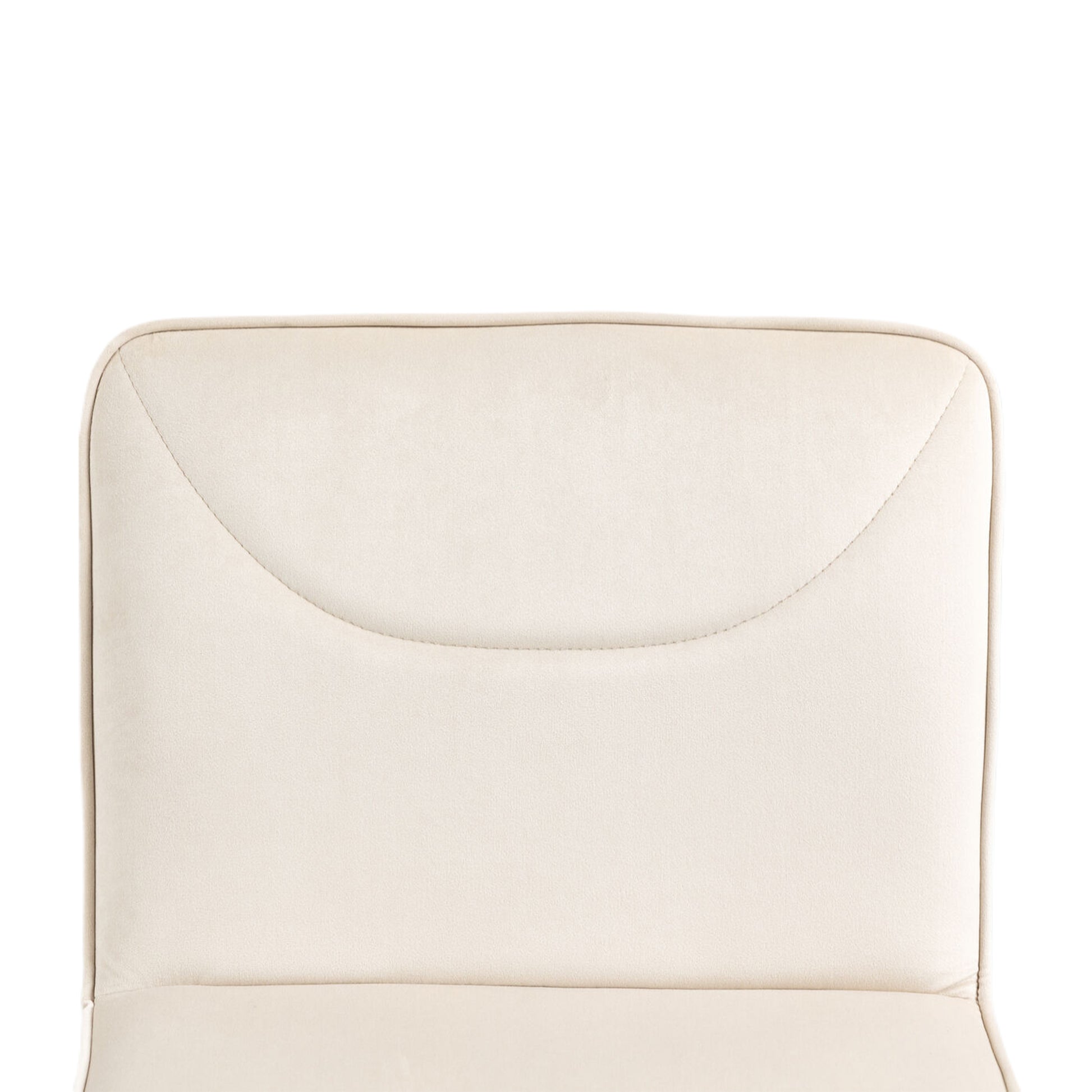 Coolmore Bar Stools With Back And Footrest Counter Height Dining Chairs 2Pc Set,360 Velvet Swivel Bar Stools Set Of 2, Adjustable Counter Height Bar Chairs Ivory Velvet Ivory Foam Velvet