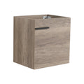 18 Inch Bathroom Vanity With Top, Small Bathroom Vanity And Sink Grey 1 Bathroom Wall Mounted Modern Plywood