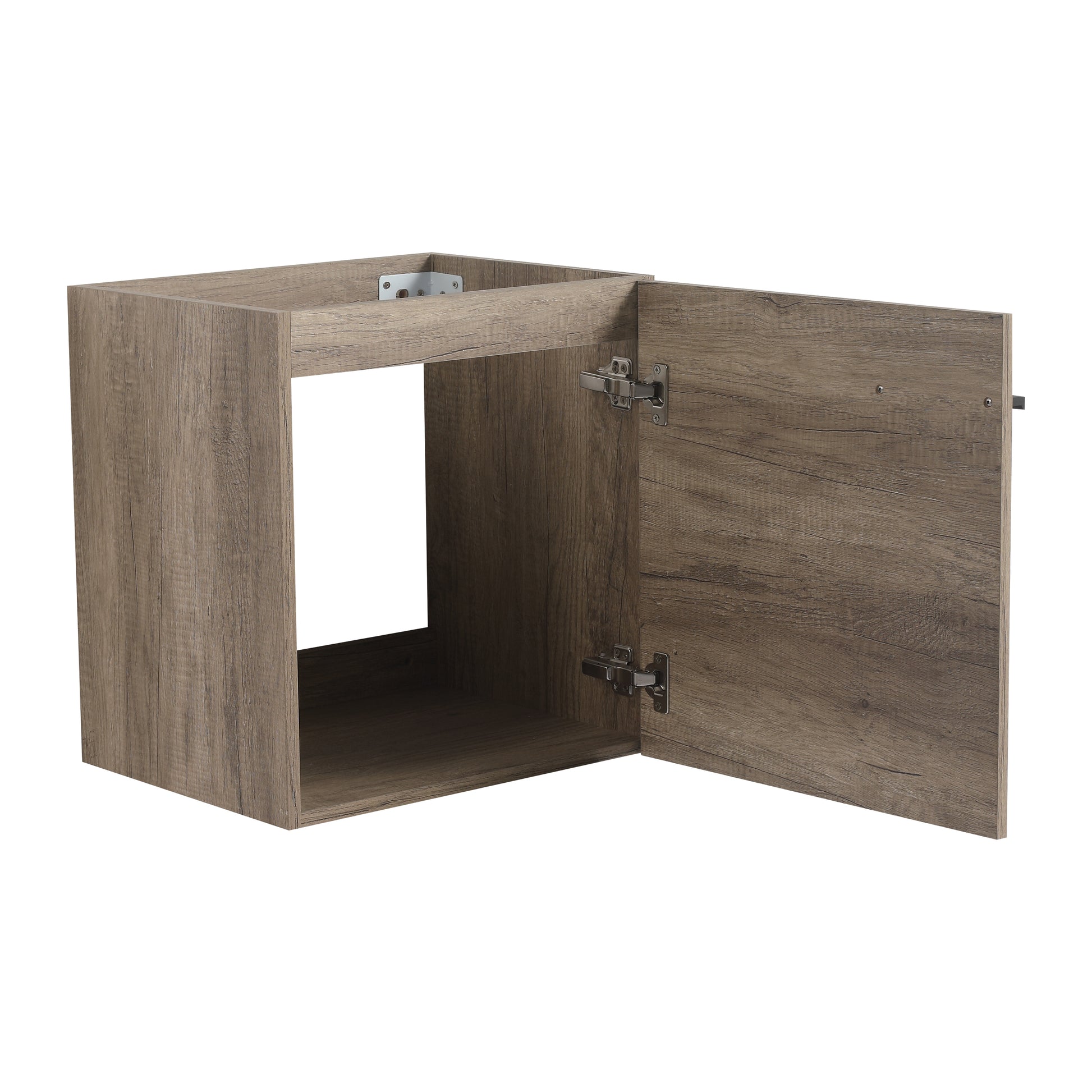 18 Inch Bathroom Vanity With Top, Small Bathroom Vanity And Sink Grey 1 Bathroom Wall Mounted Modern Plywood
