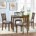 Wooden Dining Square Table, Kitchen Table For Small Space, 4 Person Dining Table, Walnutonly The Table Walnut Seats 4 Gray Dining Room Acacia Square Acacia Wood