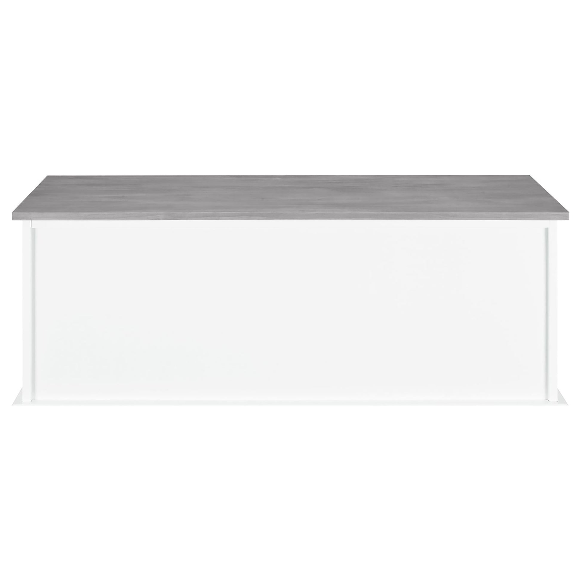 White And Weathered Grey 3 Drawer Storage Grey Gray Primary Living Space Traditional Poplar Drawer Wood