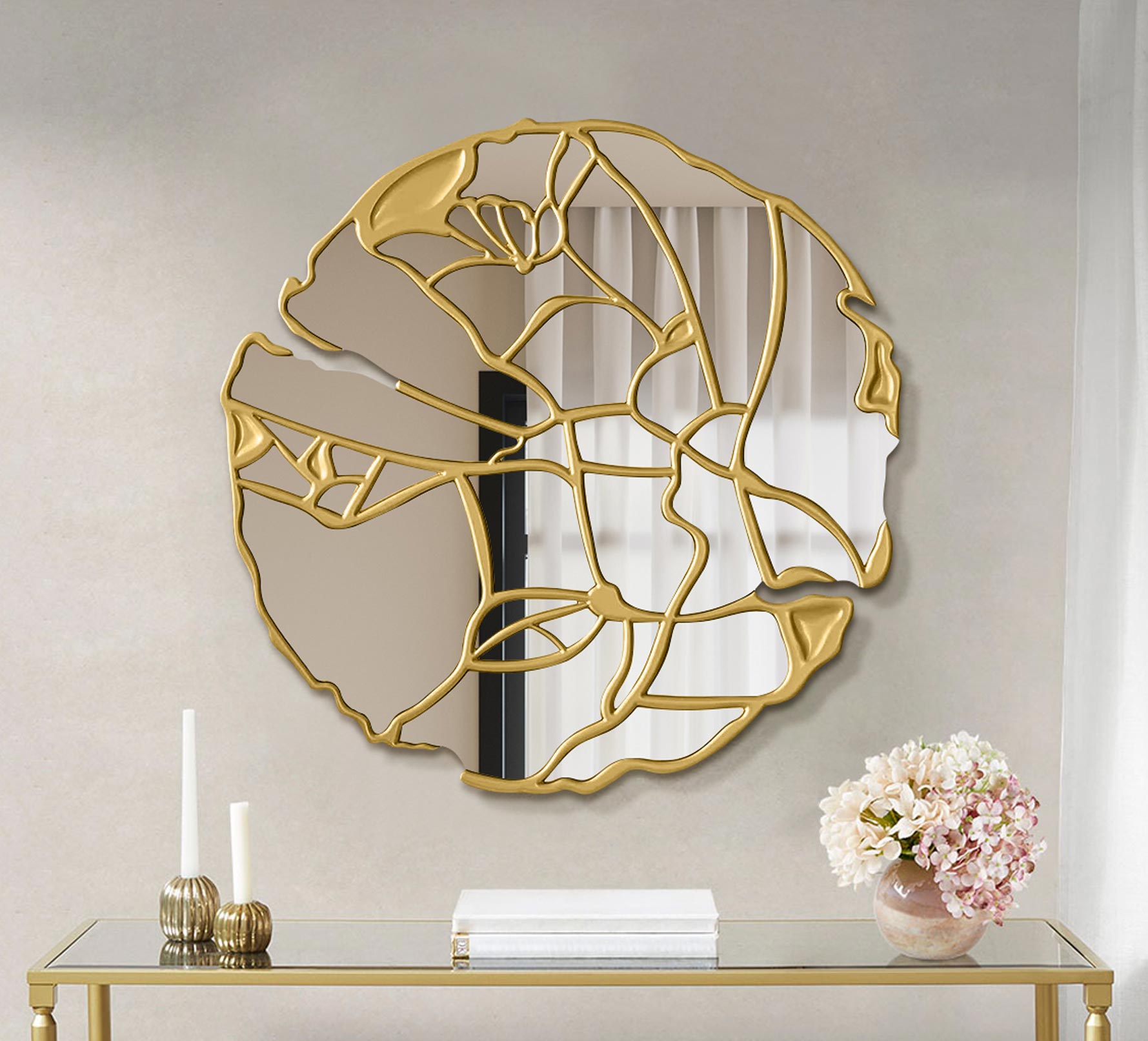 Timeless Wall Mirror With Gold Frame Gold Glass Mirror