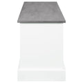 White And Weathered Grey 3 Drawer Storage Grey Gray Primary Living Space Traditional Poplar Drawer Wood