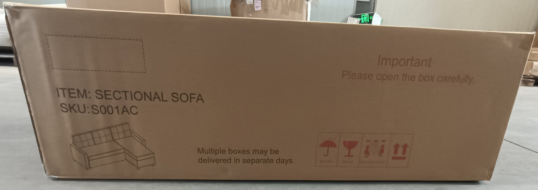 Upholstered Pull Out Sectional Sofa With Storage Chaise, Convertible Corner Couch, Beige Wooden Handrail Beige Wood Medium Soft Pillow Back Modern Square Arms Linen 3 Seat