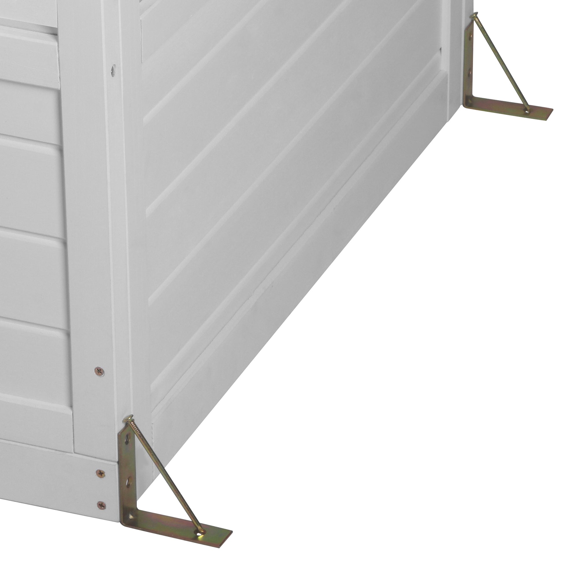 78 Inch Wooden Greenhouse Cold Frame With 4 Independent Skylights And 2 Folding Middle Shelves, Walk In Outdoor Greenhouse, White White Seats 2 Garden & Outdoor Casual Wood