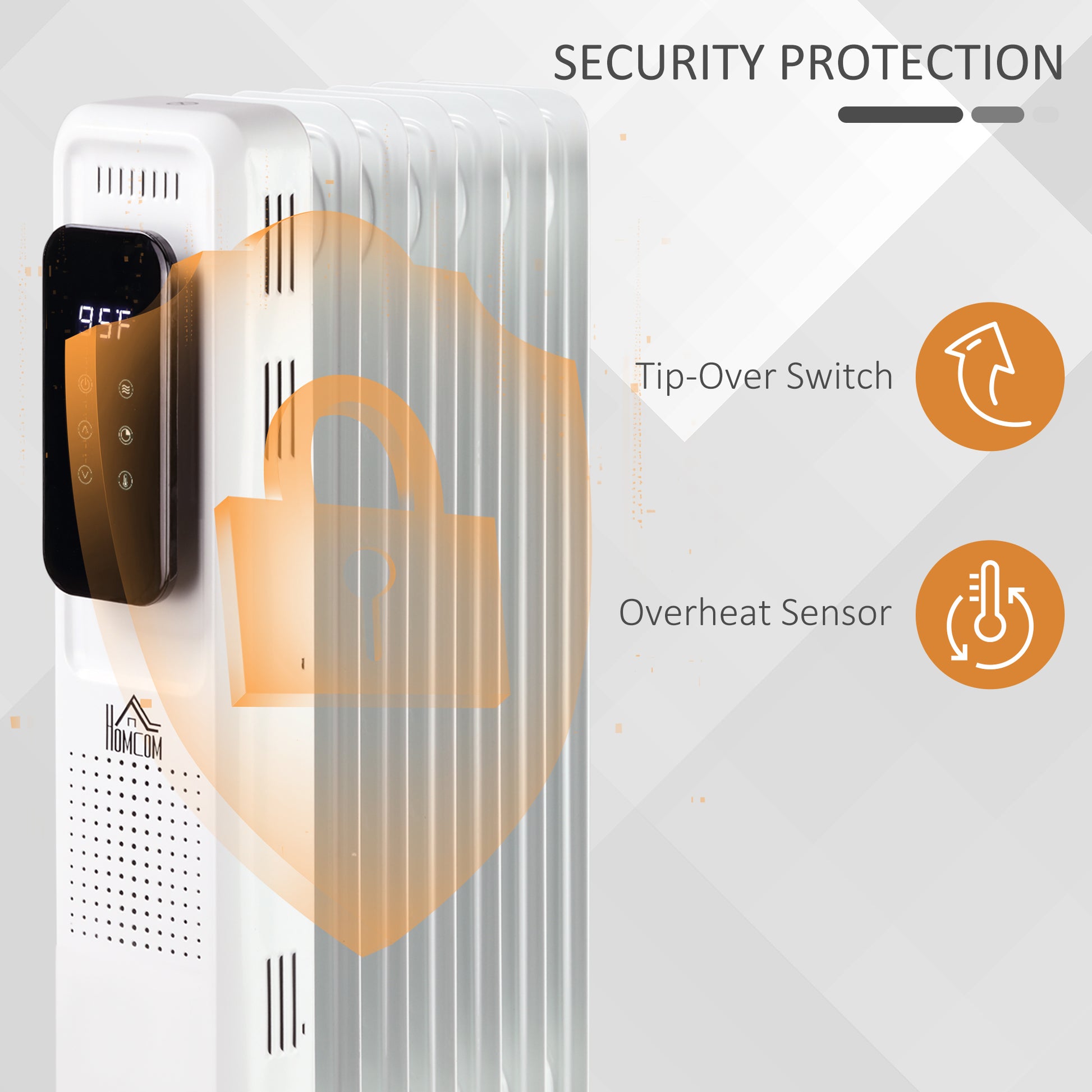 24.75" Electric Space Heater, Freestanding 161 Sq. Ft. Heater With 3 Modes, Timer, And Remote, 1500 W, White White Steel