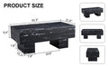 The Black Coffee Table Has Patterns. Modern Rectangular Table, Suitable For Living Rooms And Apartments. 43.3
