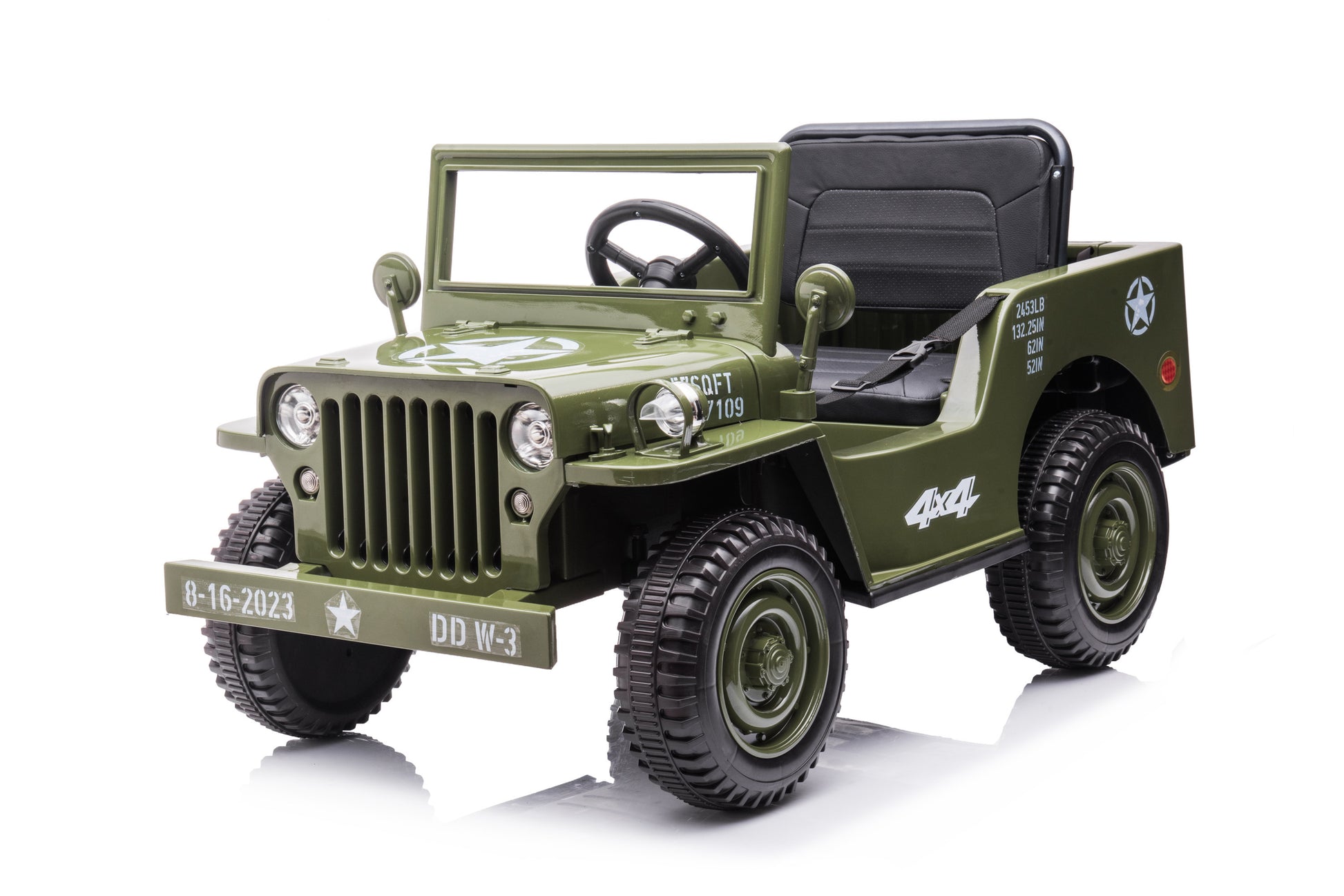 Ride On Car, Kids Electric Car, Tamco Riding Toys For Kids With Remote Control Amazing Gift For 3 6 Years Boys Grils Olive Green 50 99 Lbs 3 To 4 Years Plastic Indoor & Outdoor Use