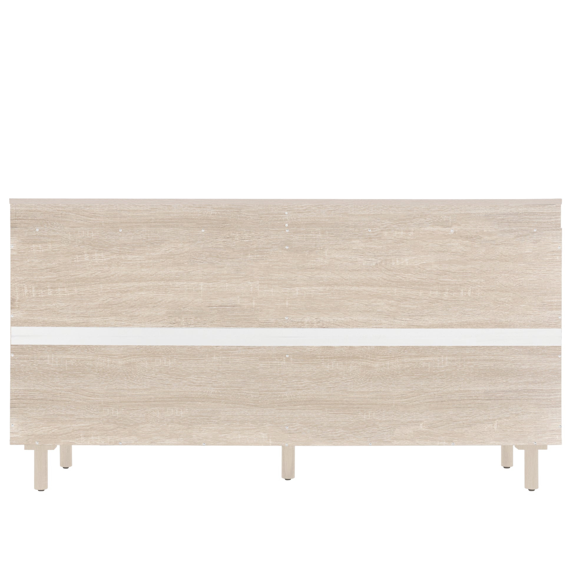 4 Door Cabinet, Suitable For Bedroom, Living Room, Study Natural Mdf