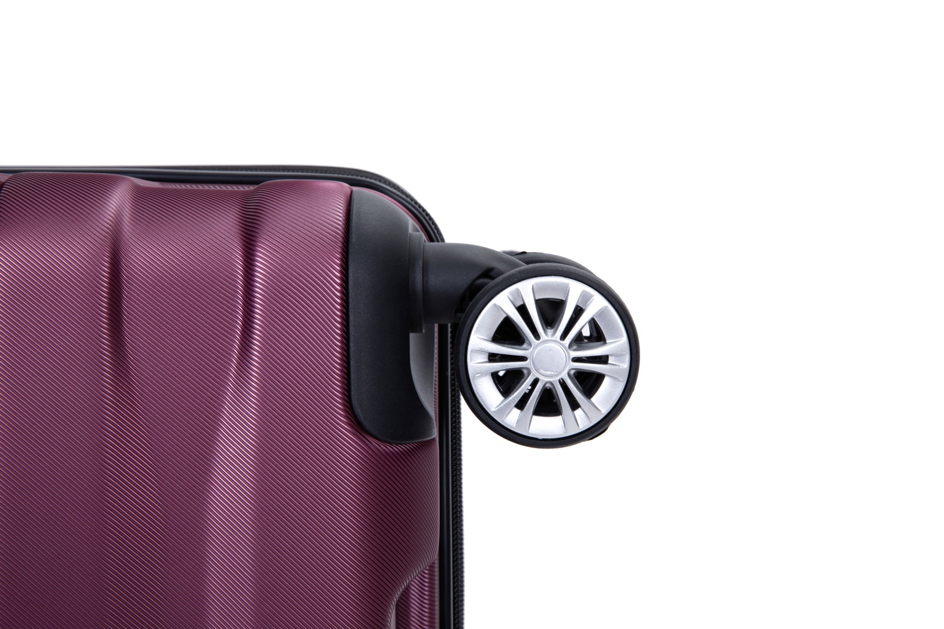 Luggage Set Of 5 Pieces, Expandable Hard Pc Luggage Set With Tsa Lock For Rotating Wheels, Lightweight Rolling Luggage For Men And Women,Wine Red. Wine Red Pc
