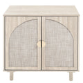 2 Door Cabinet, Suitable For Bedroom, Living Room, Study Natural Mdf