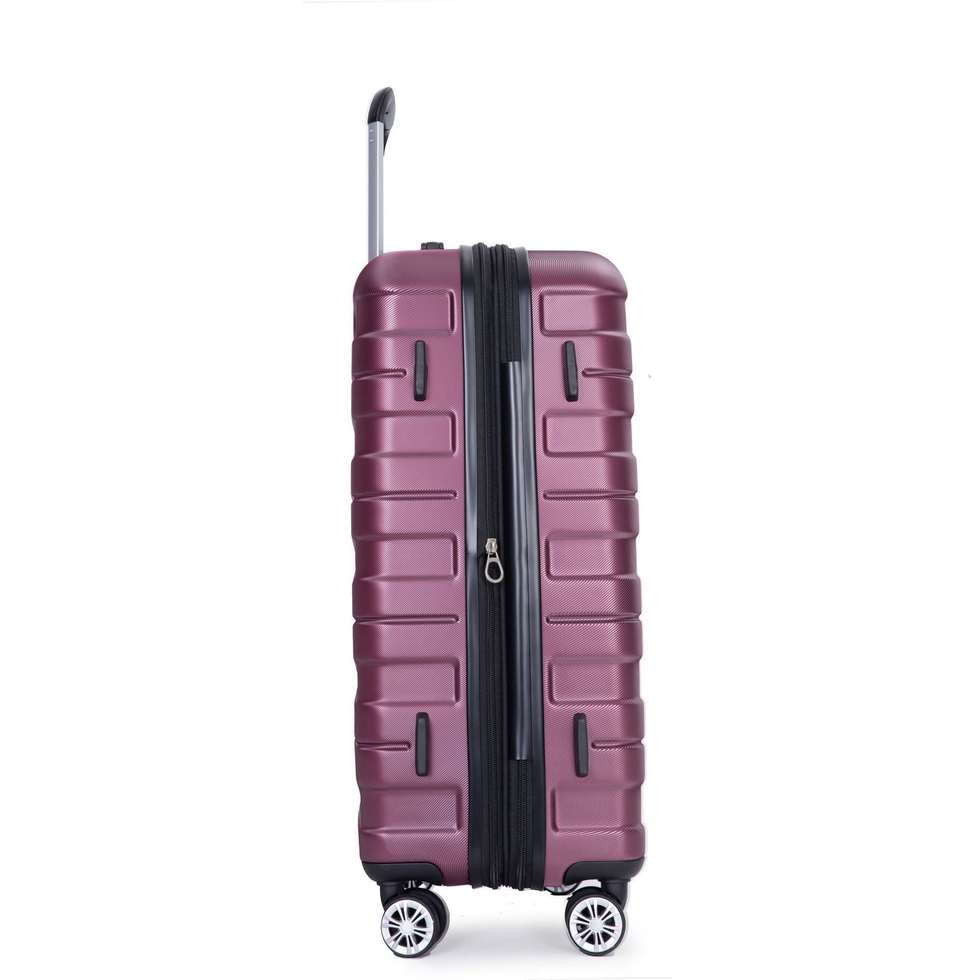 Luggage Set Of 5 Pieces, Expandable Hard Pc Luggage Set With Tsa Lock For Rotating Wheels, Lightweight Rolling Luggage For Men And Women,Wine Red. Wine Red Pc