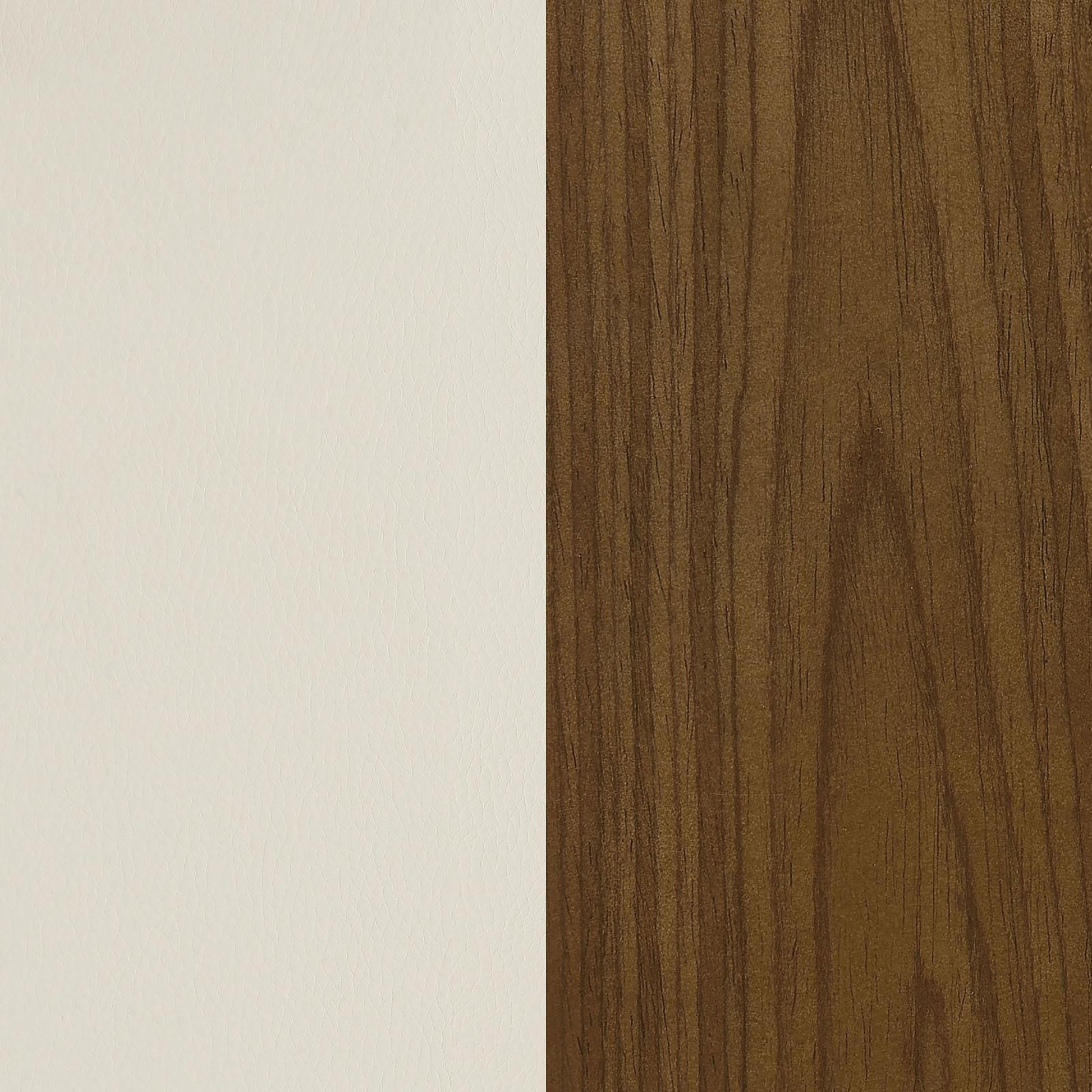 Ecru And Walnut Swivel Office Chair Solid Beige Office Spot Clean Mid Century Modern Office Chairs Solid Back Foam Adjustable Height Upholstered