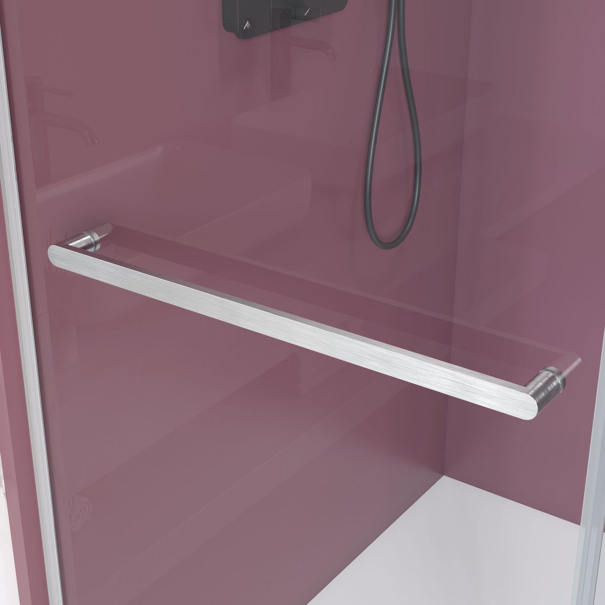 44'' 48'' W X 76'' H Double Sliding Frameless Shower Door With 3 8 Inch 10Mm Clear Glass In Brushed Nickel Brushed Nickel Stainless Steel