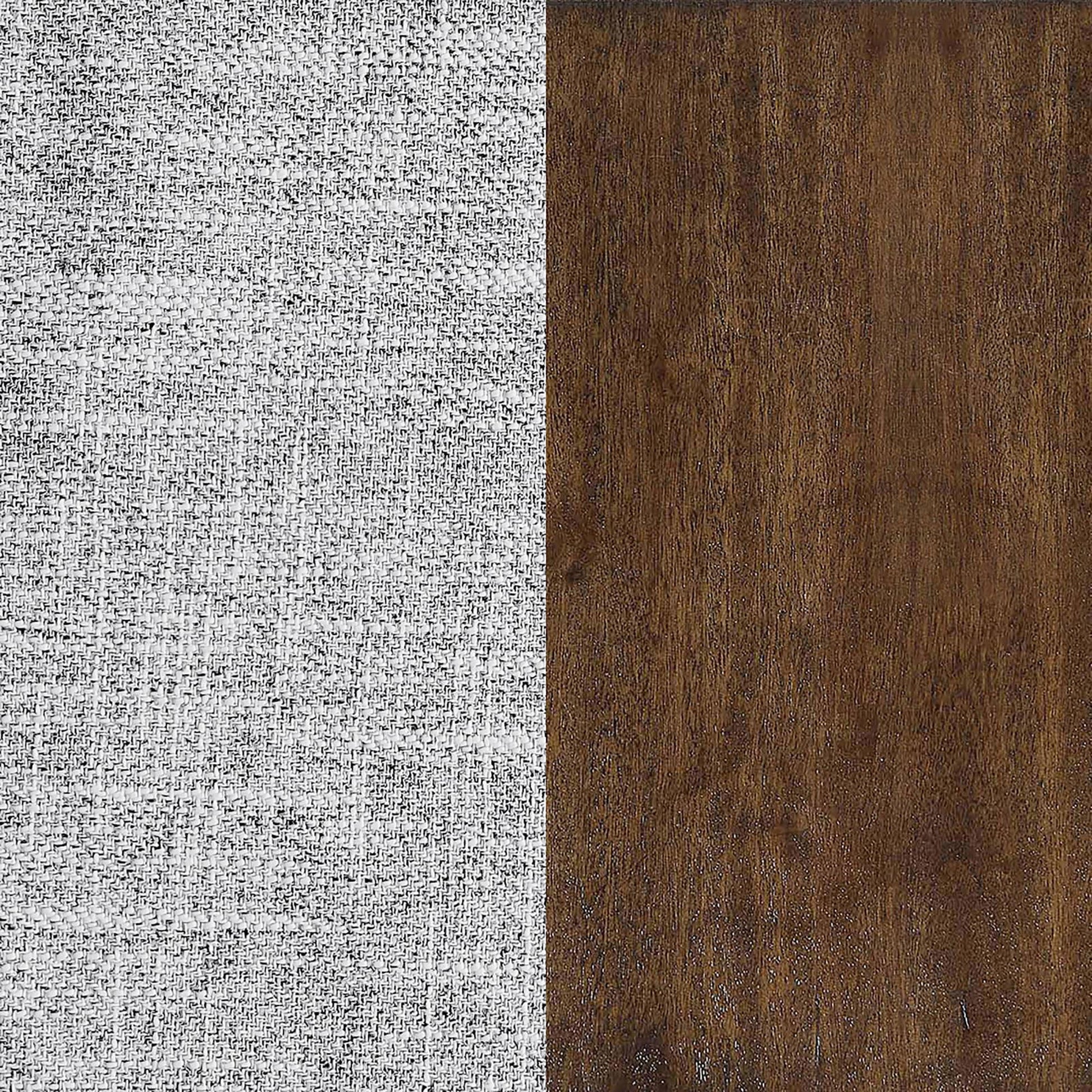 Grey Tufted Cushion Back Armless Chair Grey Primary Living Space Mid Century Modern Rubberwood Foam Upholstered