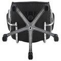 Black And Chrome Height Adjustable Swivel Office Chair Black Office Spot Clean Contemporary,Modern Office Chairs Foam Casters Upholstered