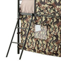 Army Green And Camouflage Tent Loft Bed Twin Green Metal Bedroom Industrial Kids Metal