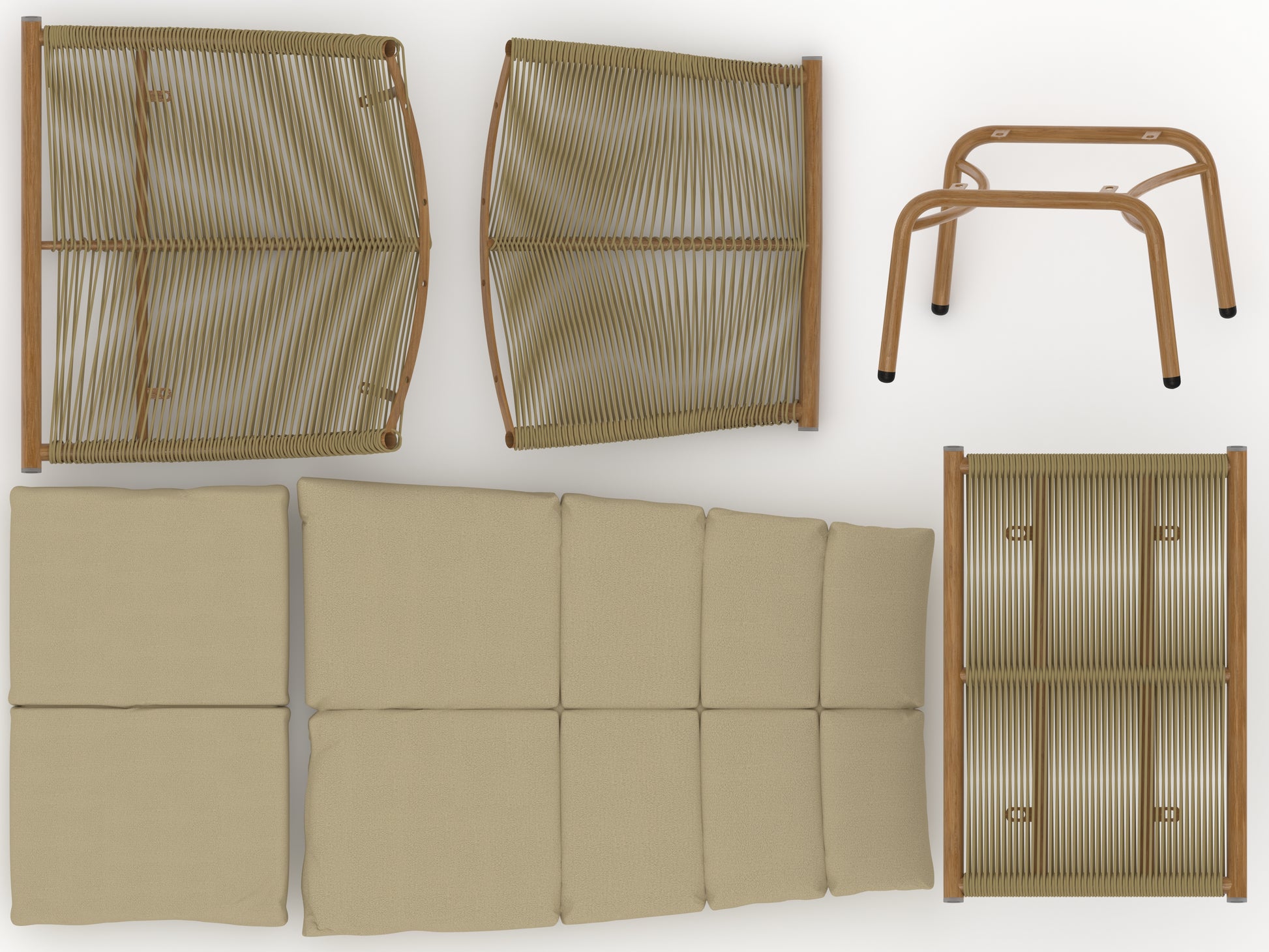 Chaise Lounge Chair With Table For Outdoor Indoor Wood Color Alloy Frame 380Lbs Capacity With Cushion Recliner For Camping Gaming Lunch Break Garden Party Sunbathing Wood Iron