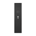 Black Steel Cabinet, With Inner Safe Box, Led Lights, Removable Shelf And Rack. Black Steel