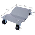 Car Dolly, Heavy Duty Wheel Dolly,4 Tire Wheel Dolly Car Stakes 6000Lbs Capacity,Gray Gray Steel