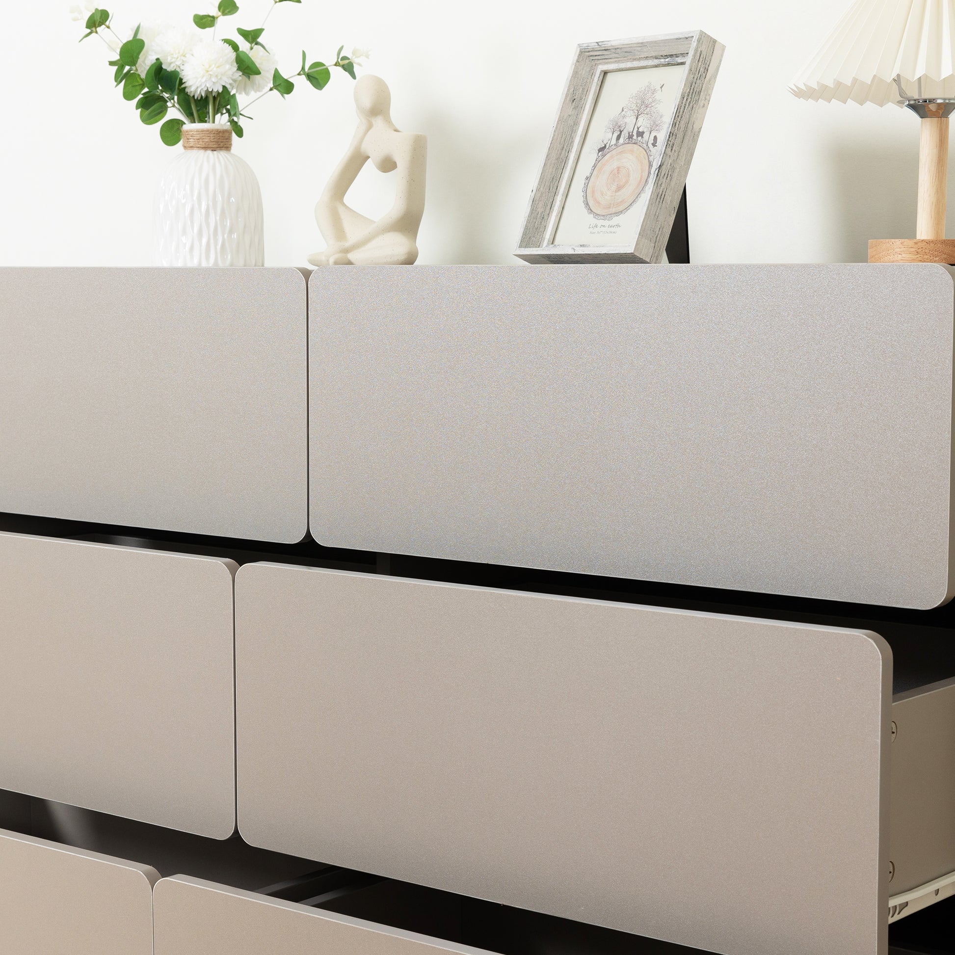 Drawer Dresser Cabinet,Sideboard,Bar Cabinet,Buffet Server Console,Table Storge Cabinets,Flat Out The Corners Of The Drawers,Six Drawers,For Dining Room,Living Room,Bedroom,Kitchen Hallway,Light