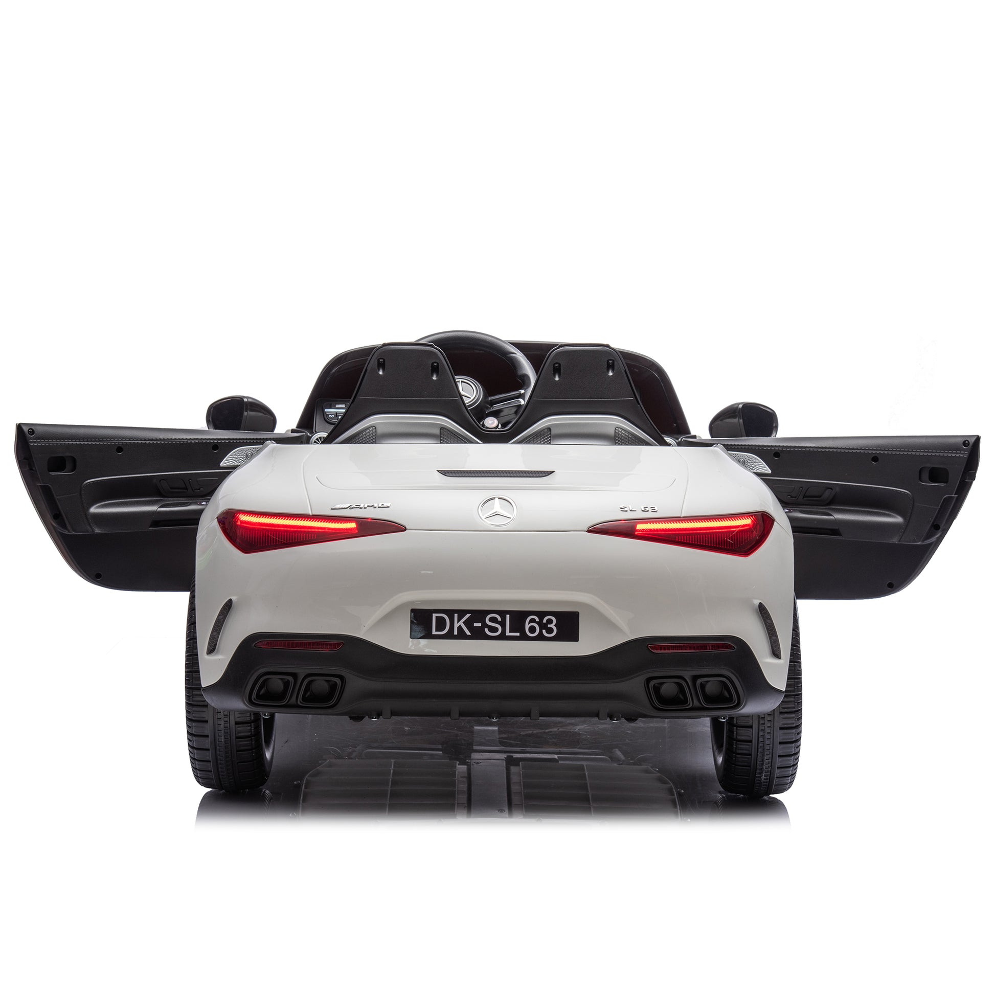 24V Ride On Car W Parent Remote Control,Seat Width 18.11 Inch,Licensed Mercedes Benz Sl63 Car For Kids,200W Speed1.86 4.97Mph Secure Slow Start,Bluetooth,Led,Headlight, Music Player & Horn, Soft