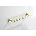 9 Piece Stainless Steel Bathroom Towel Rack Set Wall Mount Brushed Gold Stainless Steel