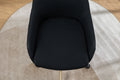 046 Mesh Fabric Home Office 360 Swivel Chair Adjustable Height With Gold Metal Base,Black Solid Black Office Sponge Wipe Clean Modern Office Chairs Tufted Back Foam Adjustable Height Fabric Mesh