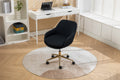 046 Mesh Fabric Home Office 360 Swivel Chair Adjustable Height With Gold Metal Base,Black Solid Black Office Sponge Wipe Clean Modern Office Chairs Tufted Back Foam Adjustable Height Fabric Mesh