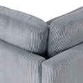 5 Pieces L Shaped Sofa With Removable Ottomans And Comfortable Waist Pillows Grey Polyester 5 Seat