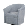 Lainey Indigo Swivel Barrel Chair Blue Modern,Transitional Foam Polyester