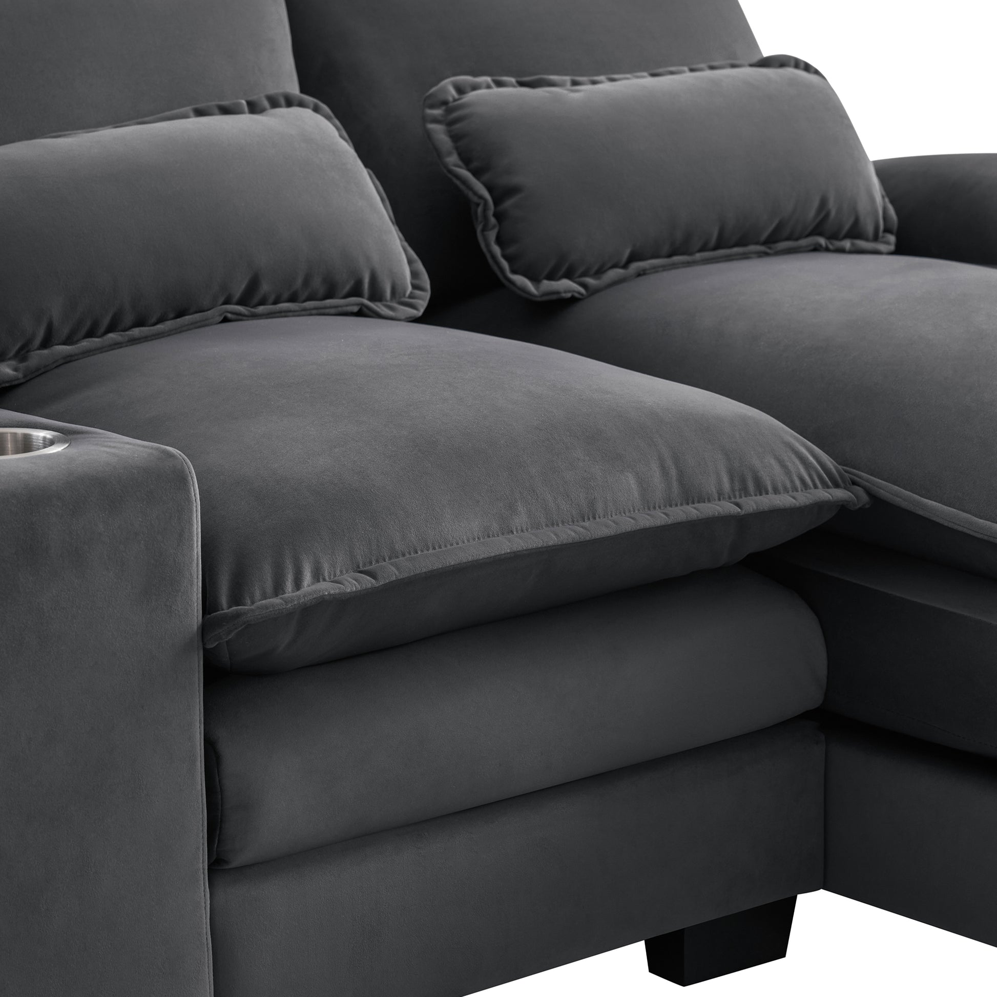 8004Aae Package Gray Fabric 1 Seat