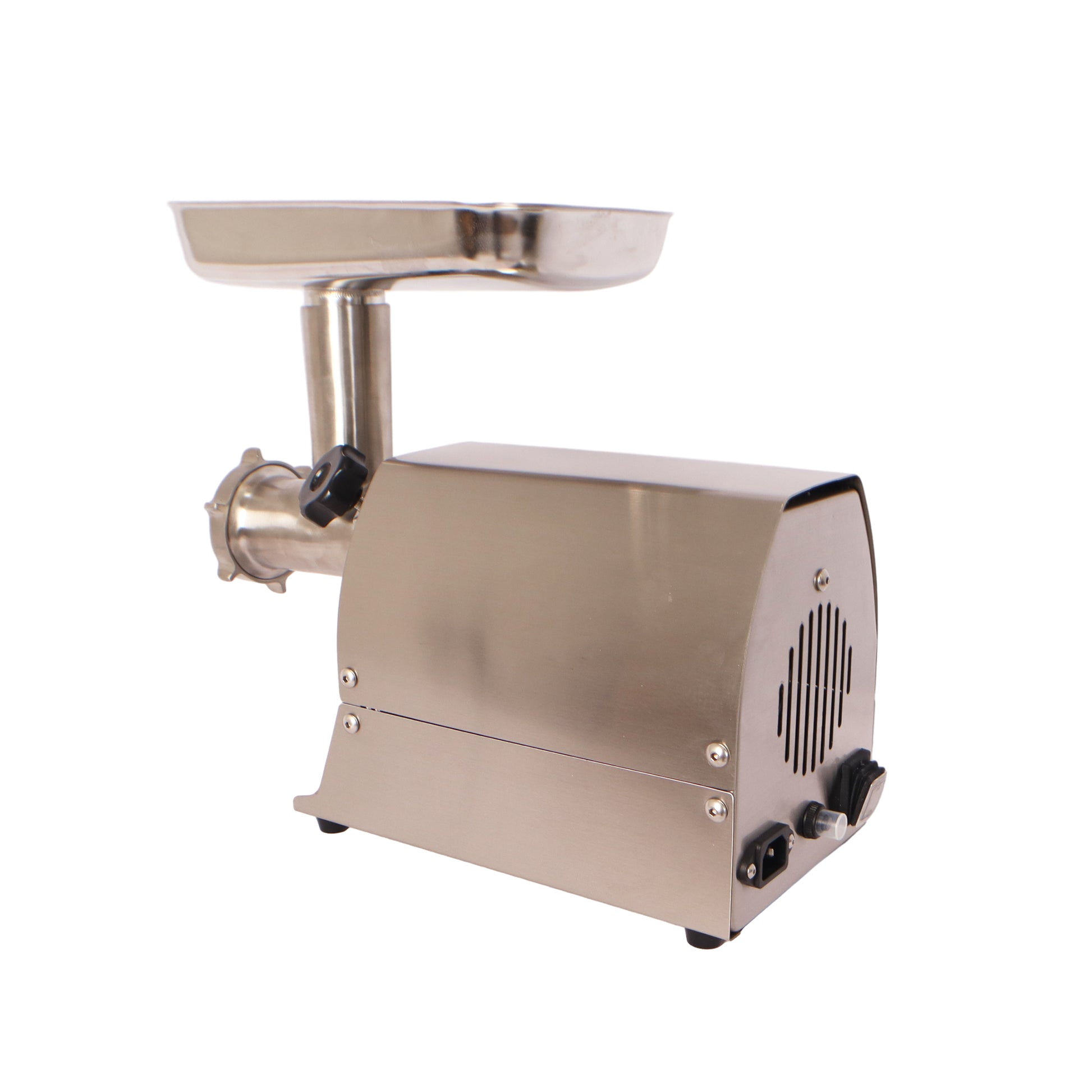 Meat Grinder Commercial Meat Grinding Machine Electric Meat Chopper Mincer With 4 6 8Mm Grinding Plates & Stuffing Tubes Stainless Steel Aqua Grey Kitchen Stainless Steel