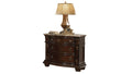 Traditional Style 3 Drawer Nightstand Made With Wood In Dark Walnut Dark Brown 2 Drawers Bedside Cabinet Traditional Drawers Solid Wood Mdf Wood