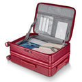 Luggage Sets 3 Piece 20 24 28 , Expandable Carry On Luggage With Tsa Lock Airline Approved, 100% Pc Hard Shell And Lightweight Suitcase With Front Pocket And Spinner Wheels Wine Red Pc