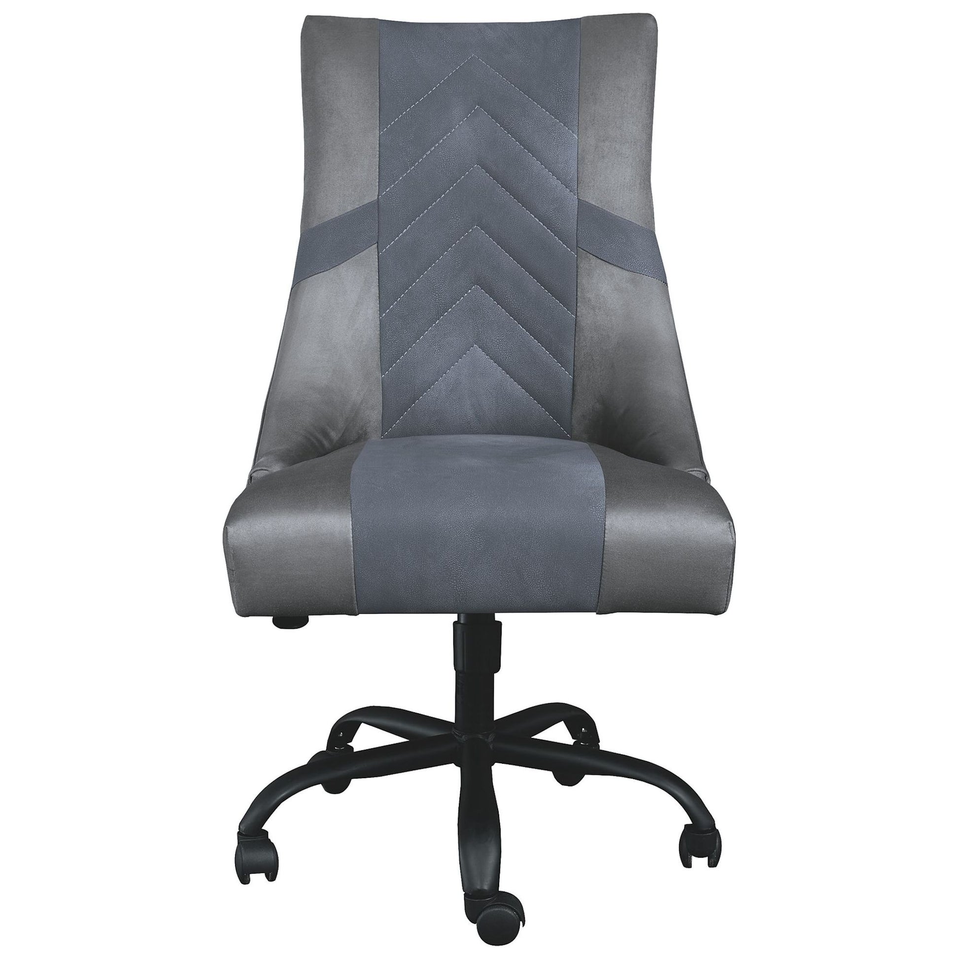 Wooden Frame Swivel Gaming Chair, Gray And Black Black Gray Wood Metal