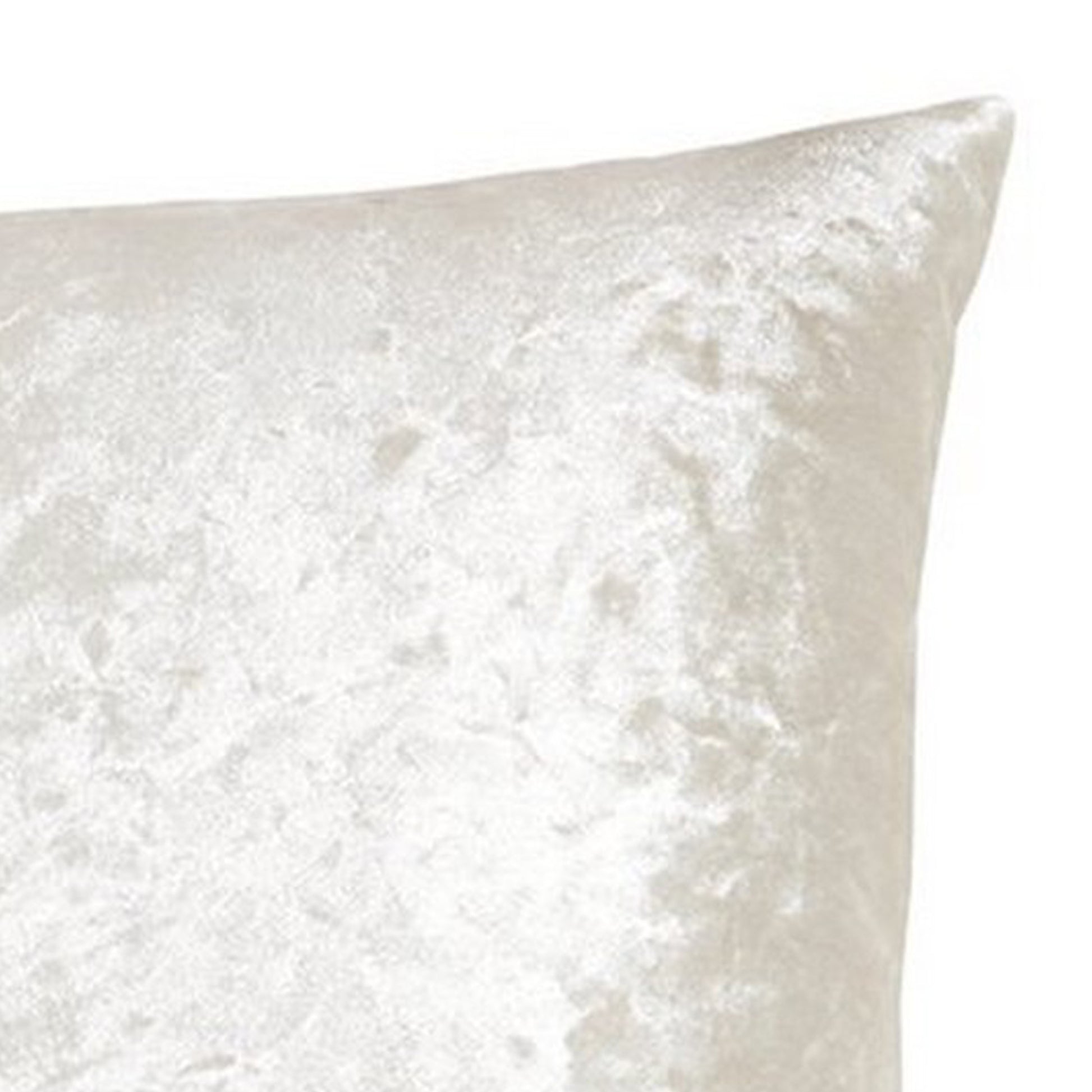 20 X 20 Shimmering Polyester Accent Pillow, Set Of 4, Cream Cream Fabric