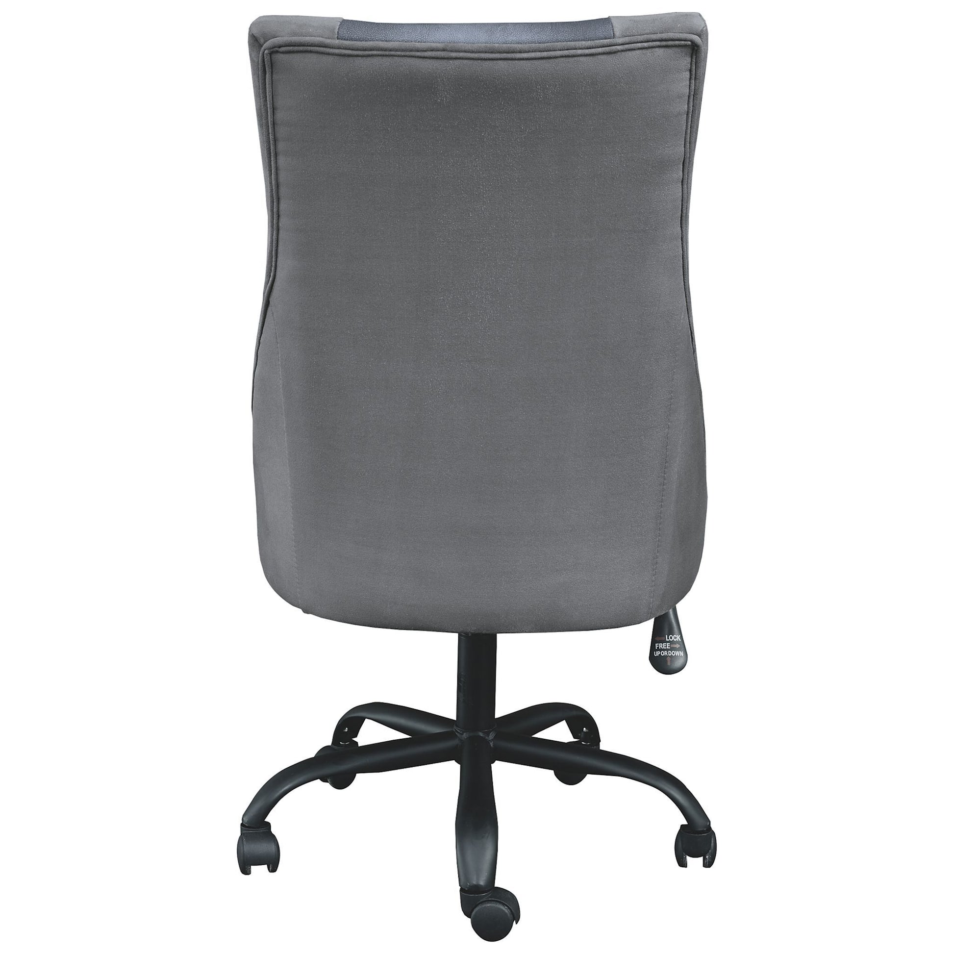Wooden Frame Swivel Gaming Chair, Gray And Black Black Gray Wood Metal