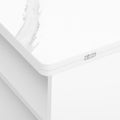 Modern Lift Top Coffee Table Multi Functional Table With Drawers In White White Mdf Steel