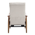 Coolmore Wood Frame Armchair, Modern Accent Chair Lounge Chair For Living Room Beige Linen