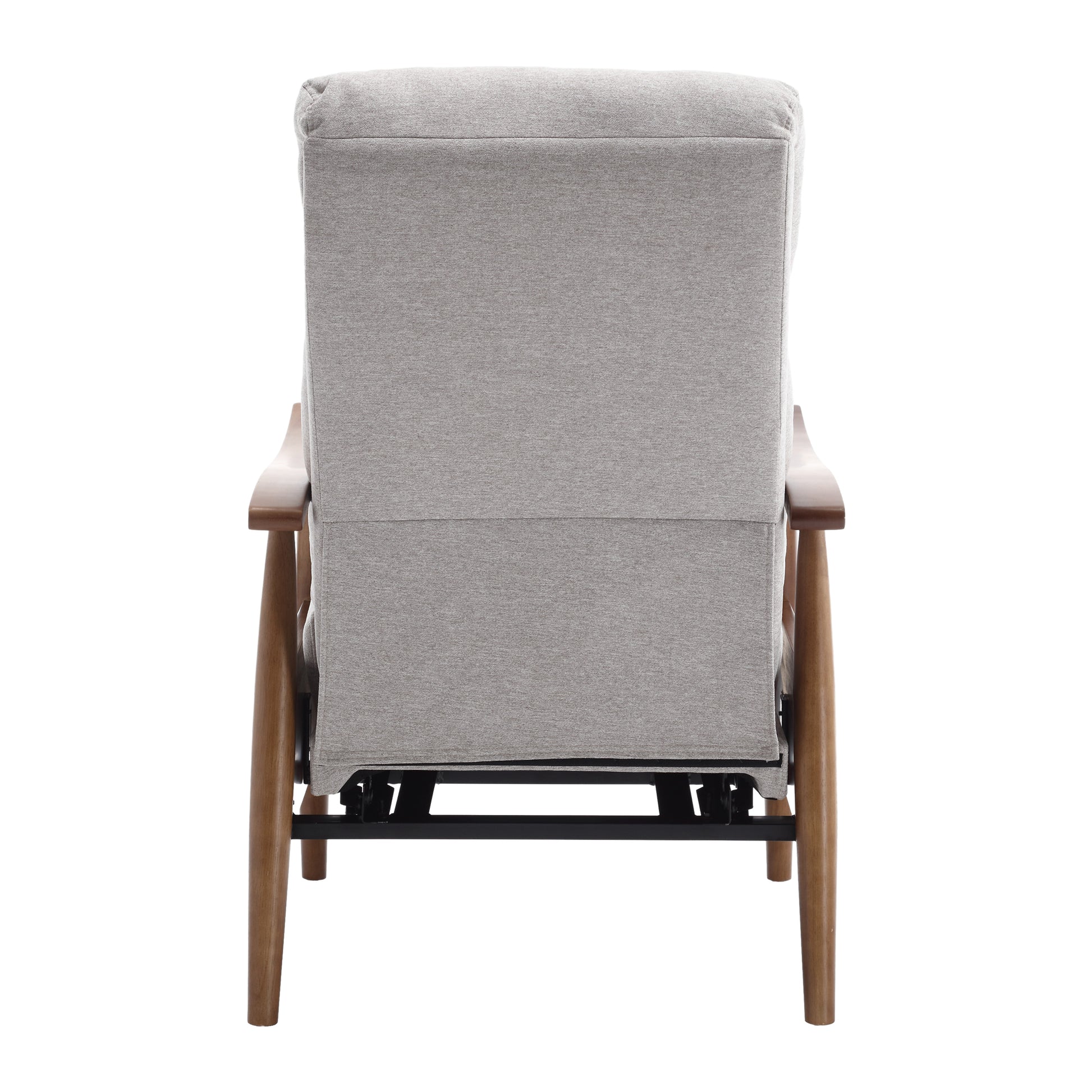 Coolmore Wood Frame Armchair, Modern Accent Chair Lounge Chair For Living Room Light Gray Linen