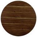 Kitchen 5Pc Dining Set Round Dining Table And 4X Side Chairs Walnut, Dark Brown Transitional Solid Wood Dining Room Furniturepadded Seat Wood Walnut Brown Slat Back Seats 4 Wood Dining Room Solid