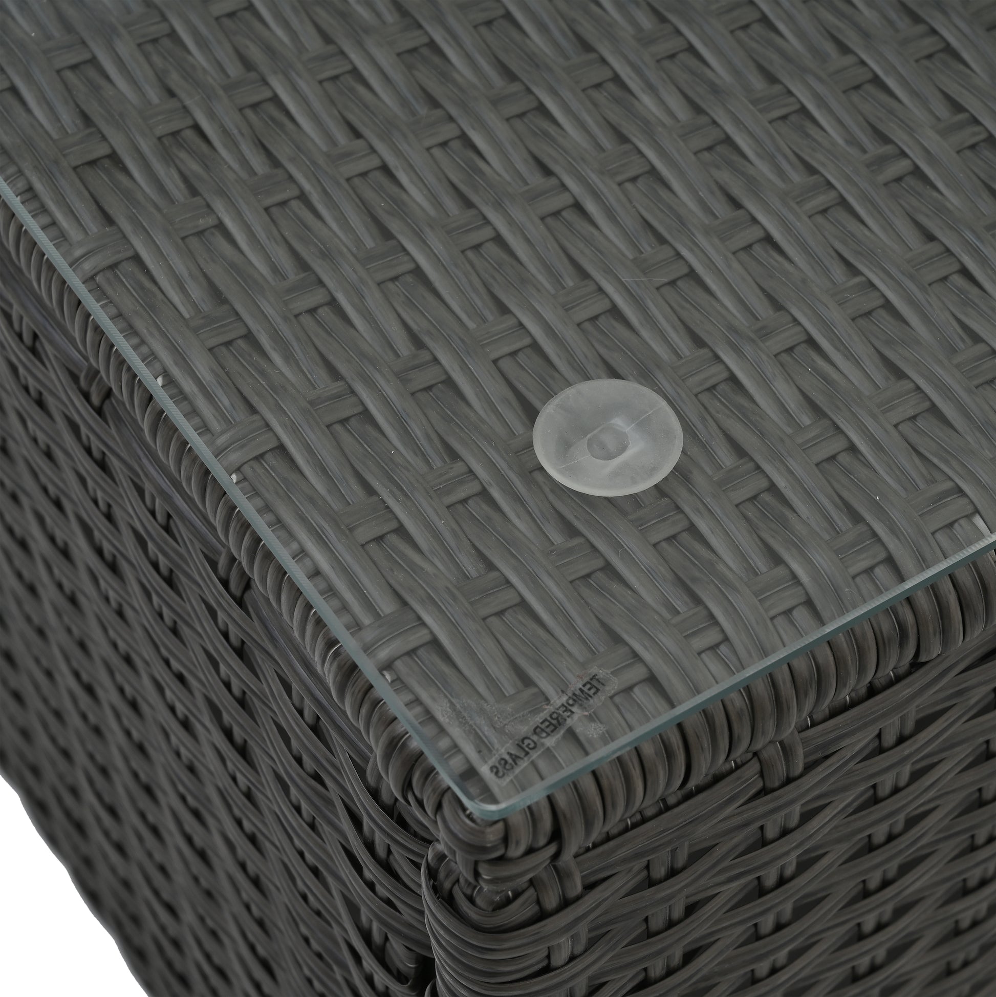 Patio Furniture Sets Yes Dark Gray Seats 6 Pe Rattan Iron Waterproof Fabric