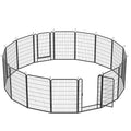 16 Panels Heavy Duty Metal Playpen With Door,39.37