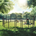 16 Panels Heavy Duty Metal Playpen With Door,39.37