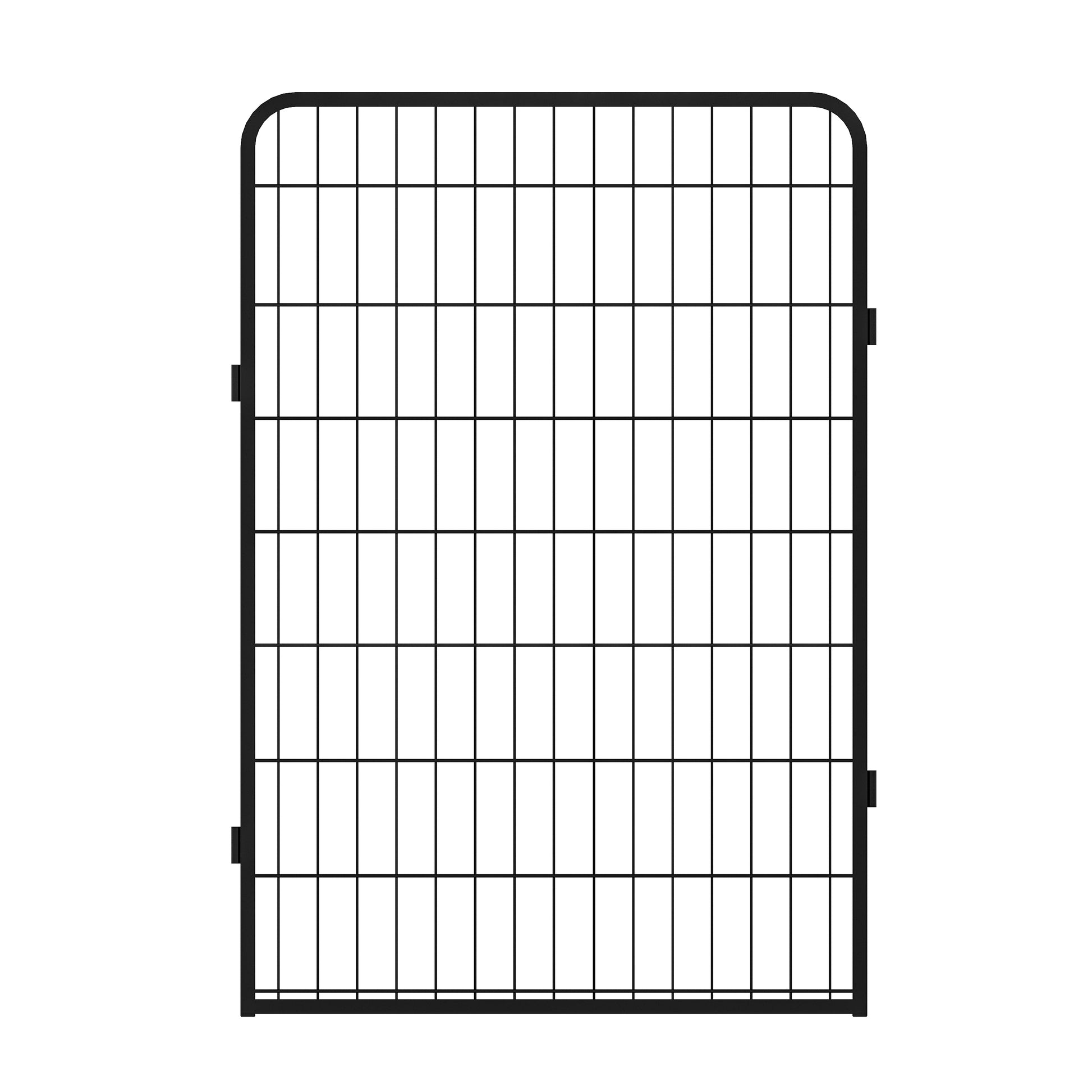 12 Panels Heavy Duty Metal Playpen With Door,39.37"H Dog Fence Pet Exercise Pen For Outdoor Black Metal