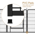 6 Panels Heavy Duty Metal Playpen With Door,31.7