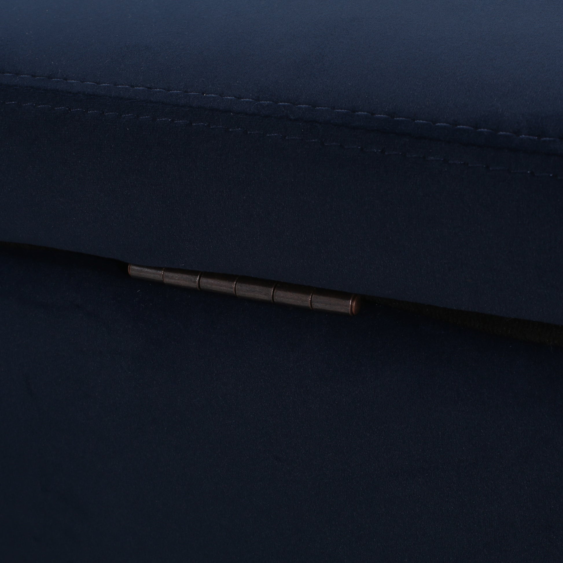 Glouster Storage Ottoman V2 Dark Blue Altay Velvet