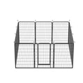 12 Panels Heavy Duty Metal Playpen With Door,39.37